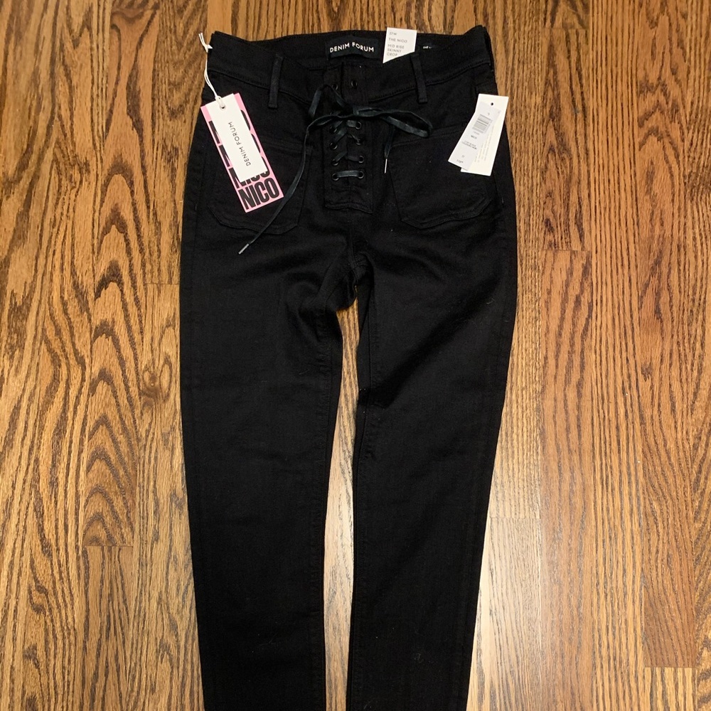 Lace Up Aritzia Denim Forum Jeans